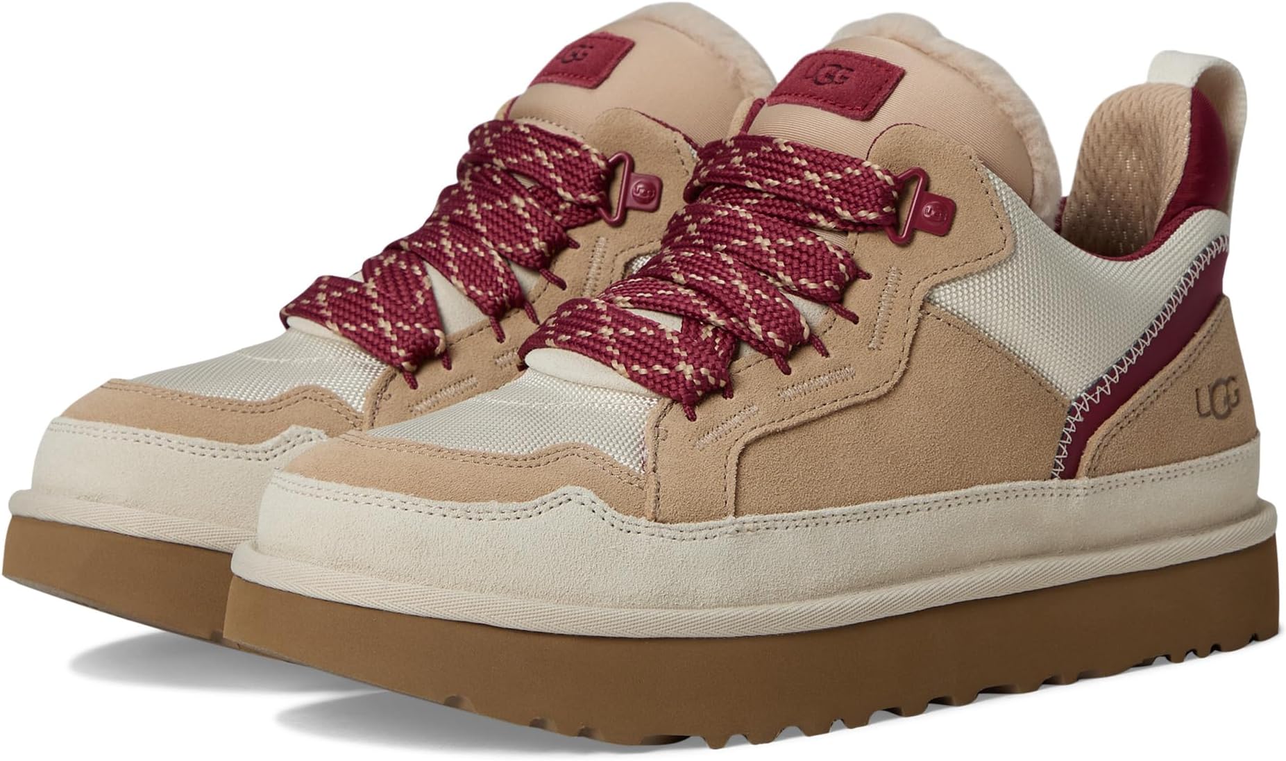 

Кроссовки UGG Lowmel, цвет Driftwood/Biking Red