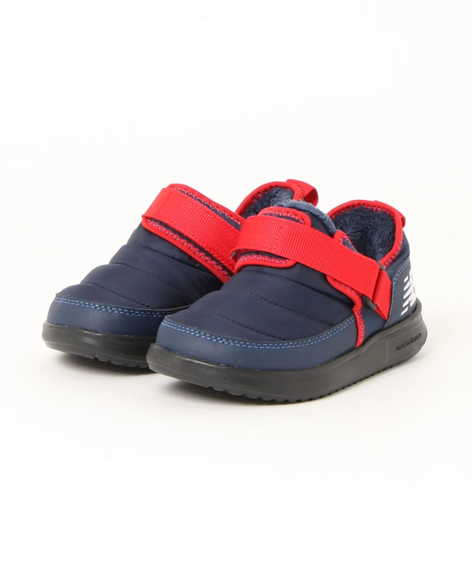 Детские кроссовки с липучкой и утеплением YHMOC New Balance синие