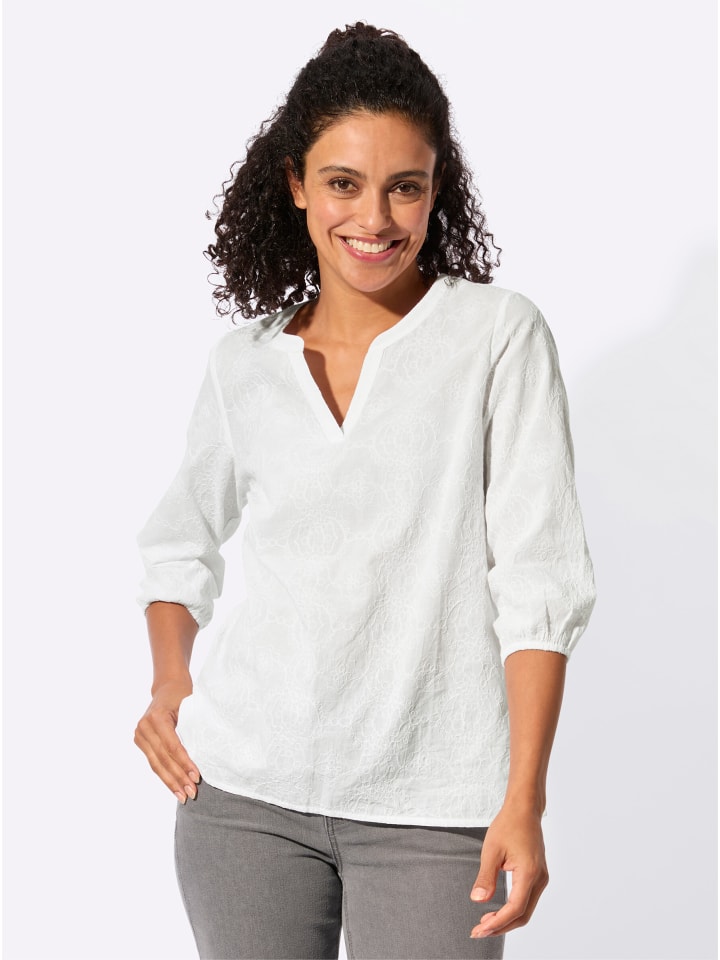 

WITT WEIDEN Хлопковая блузка белого цвета