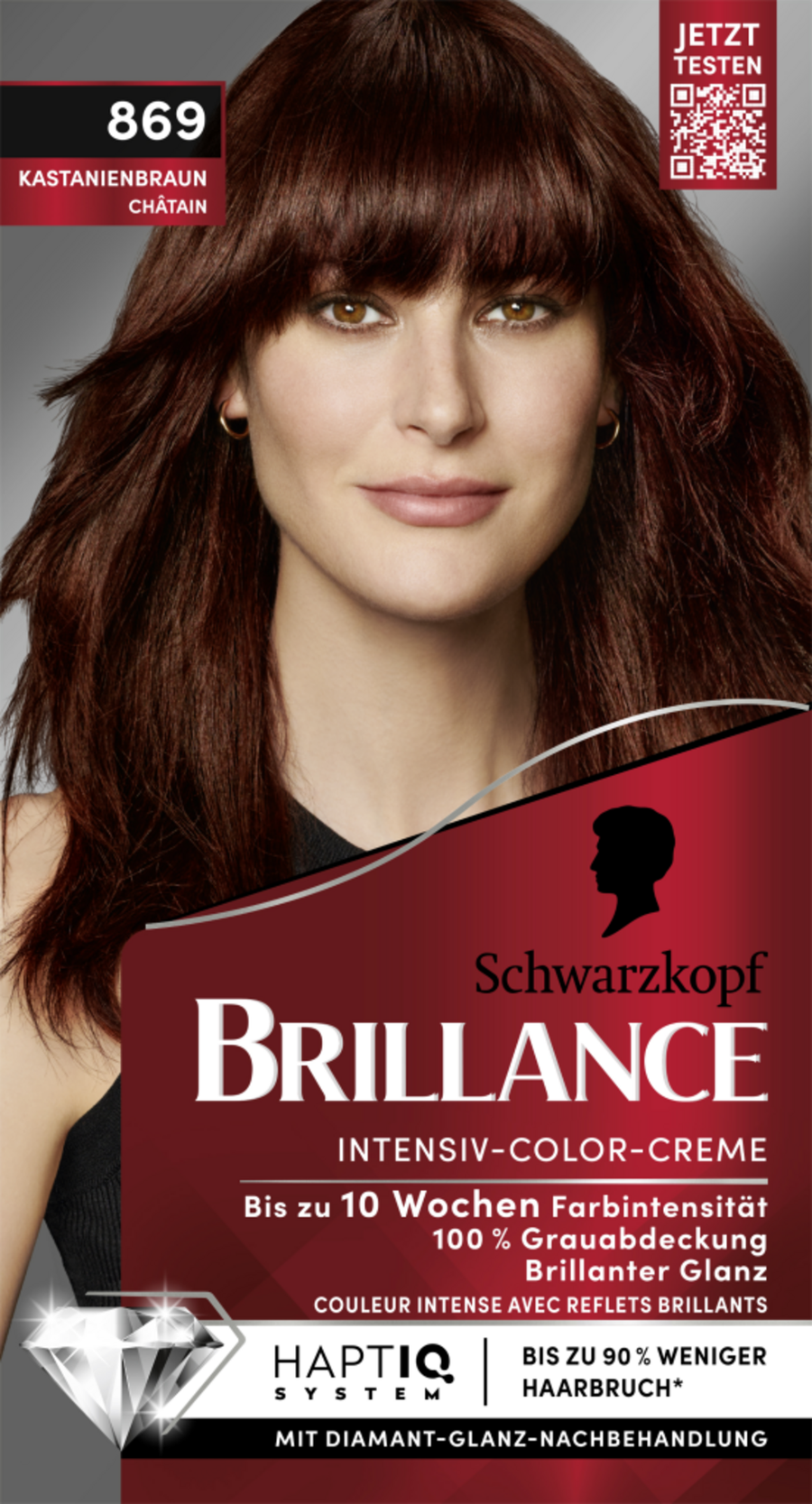 

Краска для волос Brillance Intensiv-Color-Creme 869 Kastanienbraun