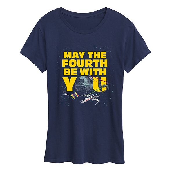 

Футболка женская May the Fourth be with you Star Wars, Navy