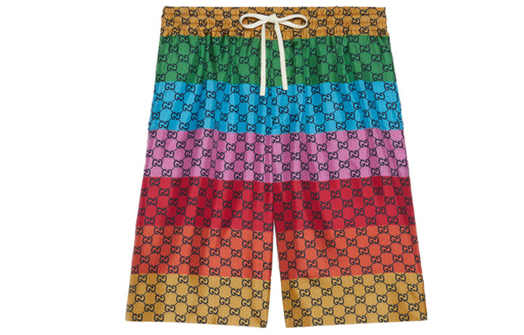 

Повседневные шорты мужские многоцветные Gucci, цвет Multicolor