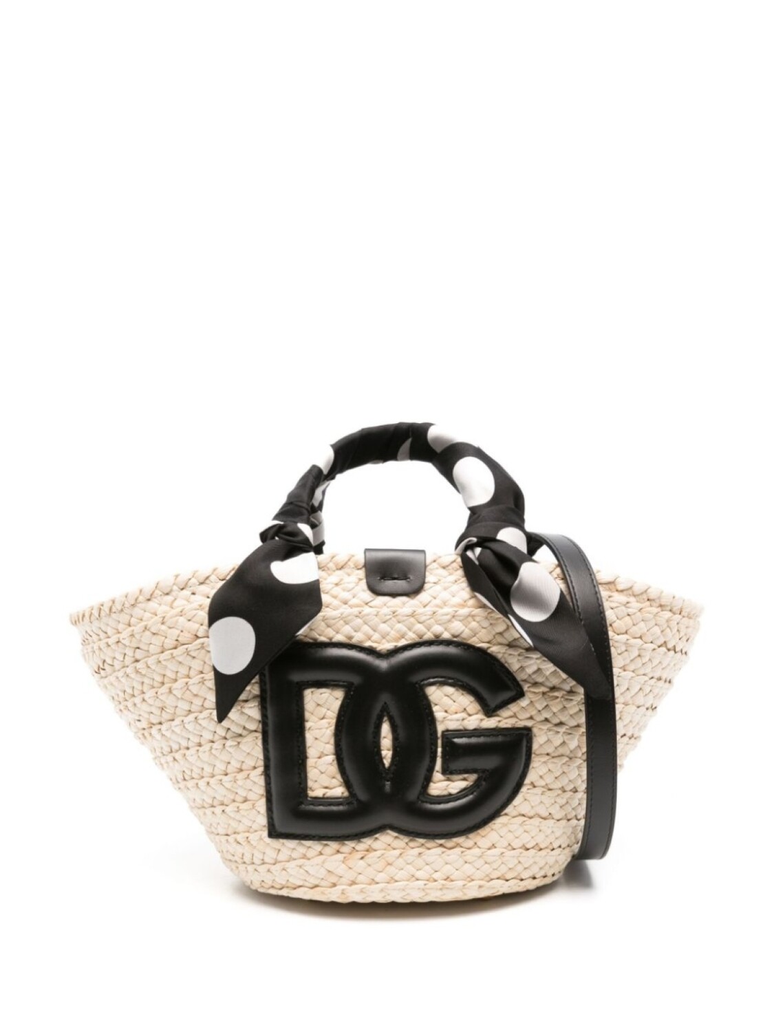 

Dolce & Gabbana соломенная сумка-ведро с логотипом, нейтральный цвет