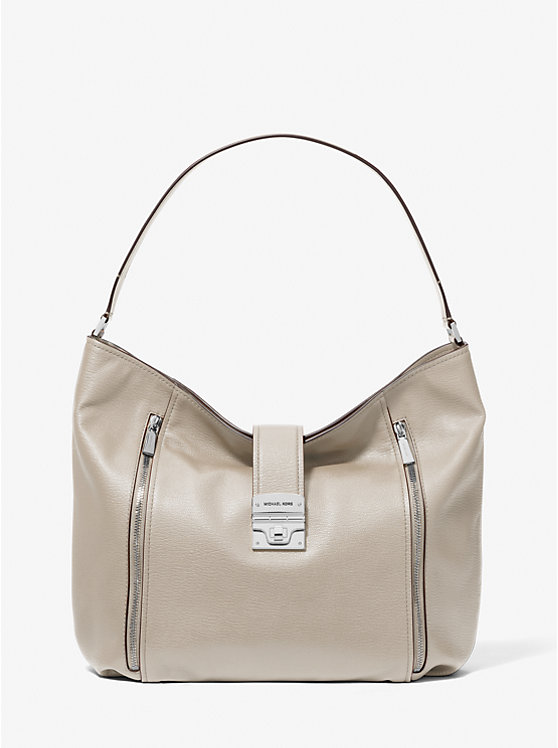 

Большая кожаная сумка через плечо Addie Michael Kors, желтый