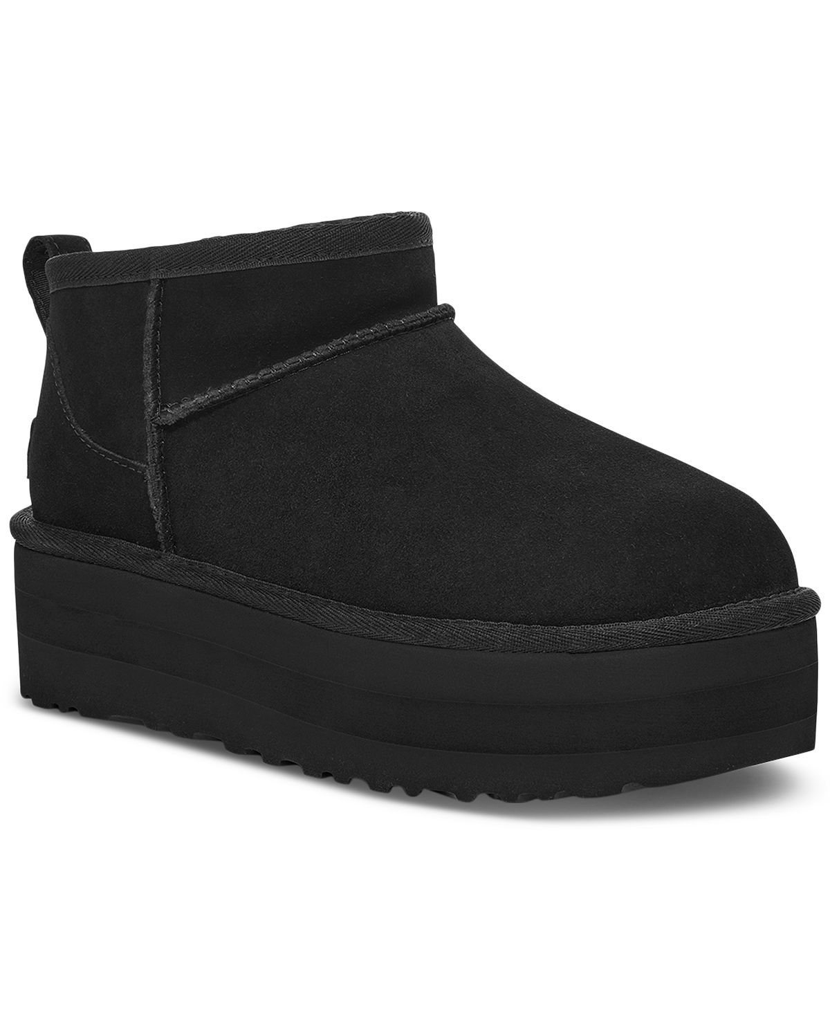 Угги детские UGG Classic Ultra Mini на платформе, черный
