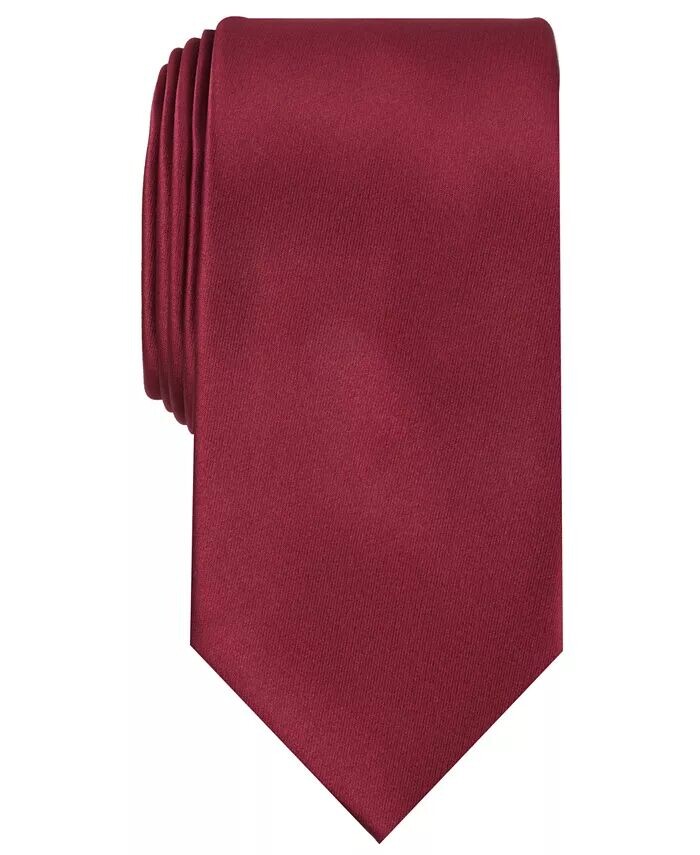 

Мужской атласный однотонный галстук Perry Ellis, красный