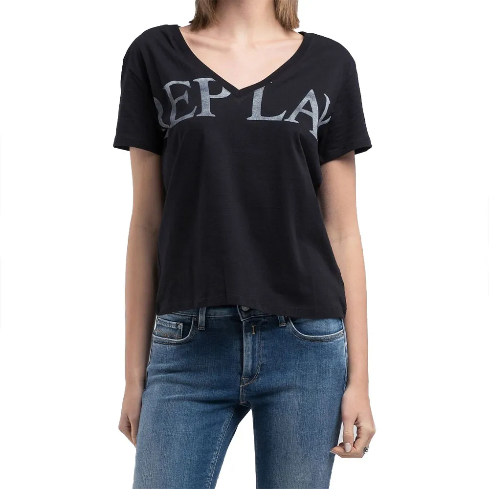 

Футболка Replay W3084F.000.20994 short sleeve v neck, черный