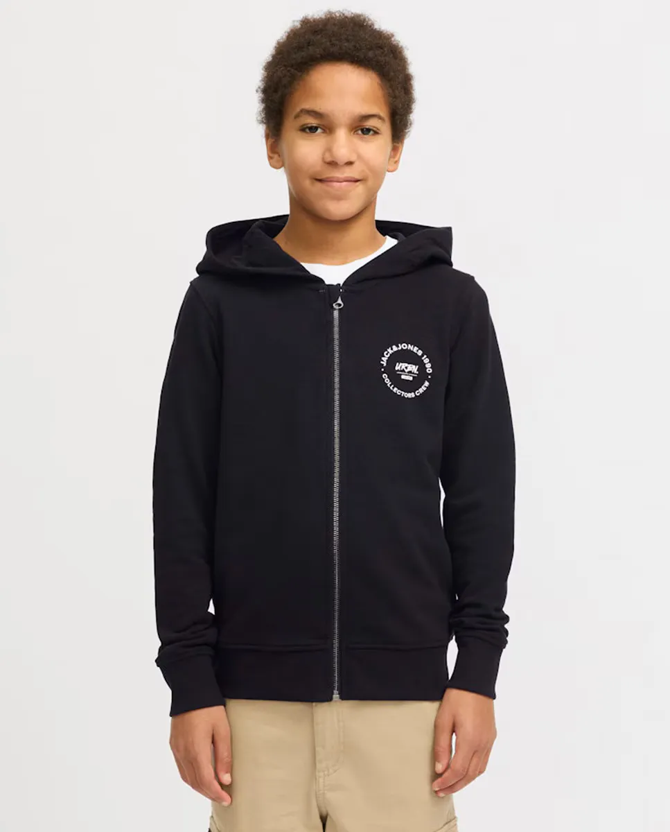

Толстовка для мальчика на молнии Jack & Jones, чёрный