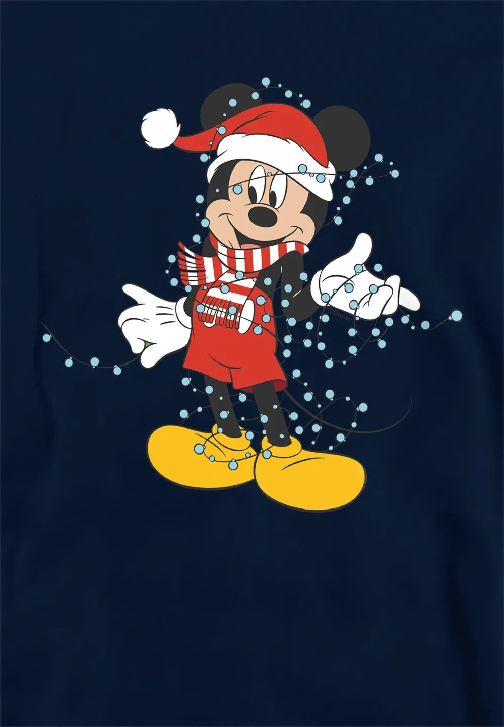 Детская толстовка Mickey Mouse Christmas Lights, Disney, темно-синий — фото 2