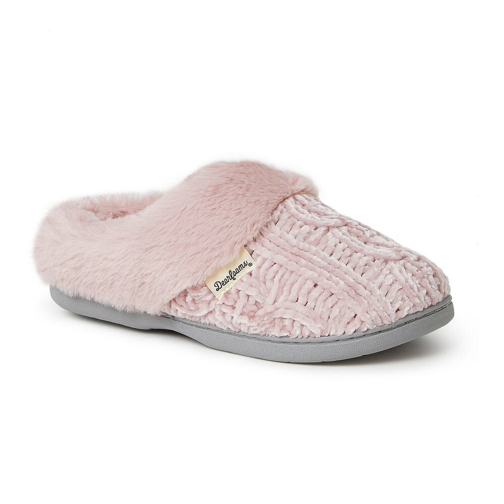 Женские сабо Dearfoams Claire Chenille, цвет Pale Mauve
