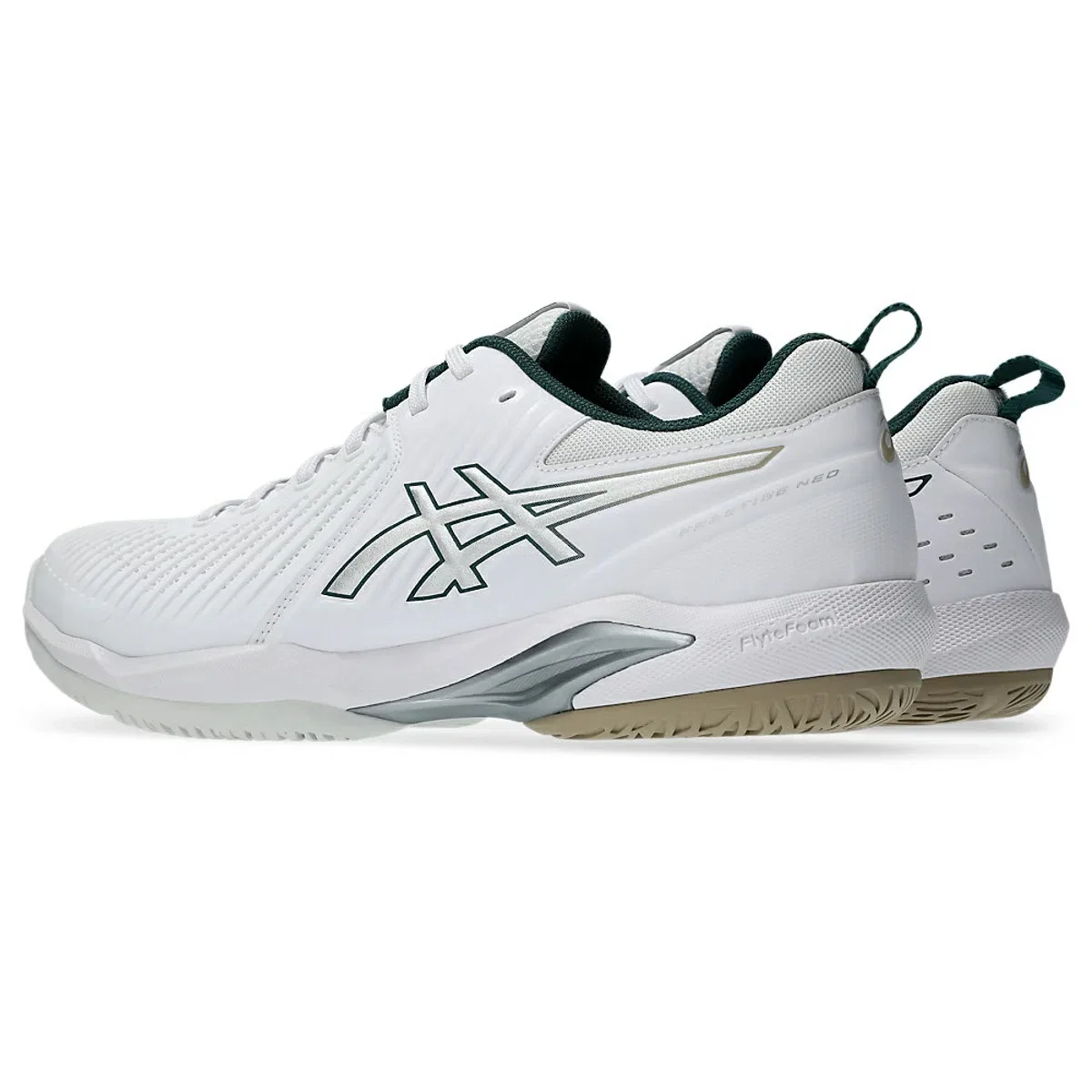 Теннисные кроссовки «Prestige Neo Wide» от ASICS, White/Pure Silver — фото 2