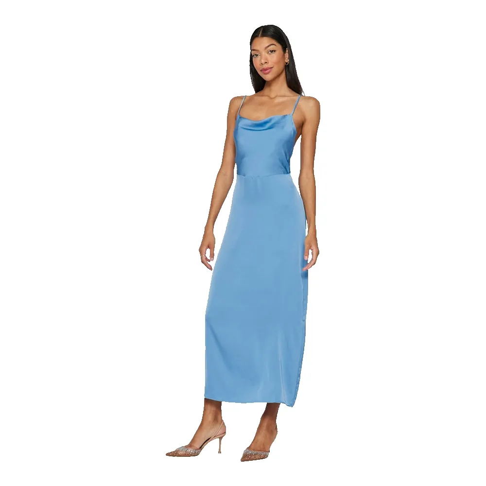 

Платье Vila Ravenna Strap sleeveless long, синий