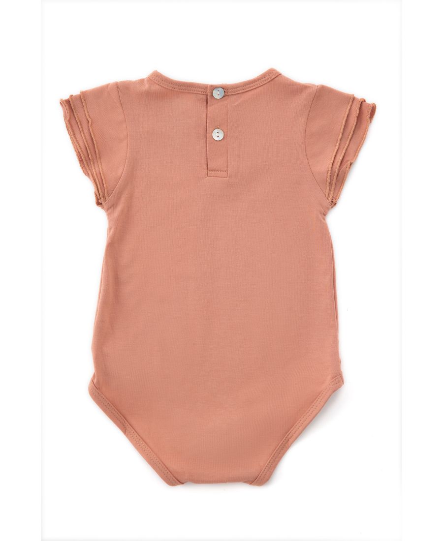 Комплект из двух предметов для девочек: боди и трусики Earth Baby Outfitters, Rose pink — фото 2