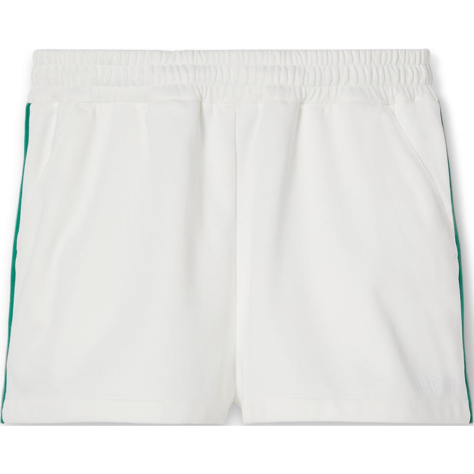 

Техническое джерси шорты с сеткой GUCCI, экрю