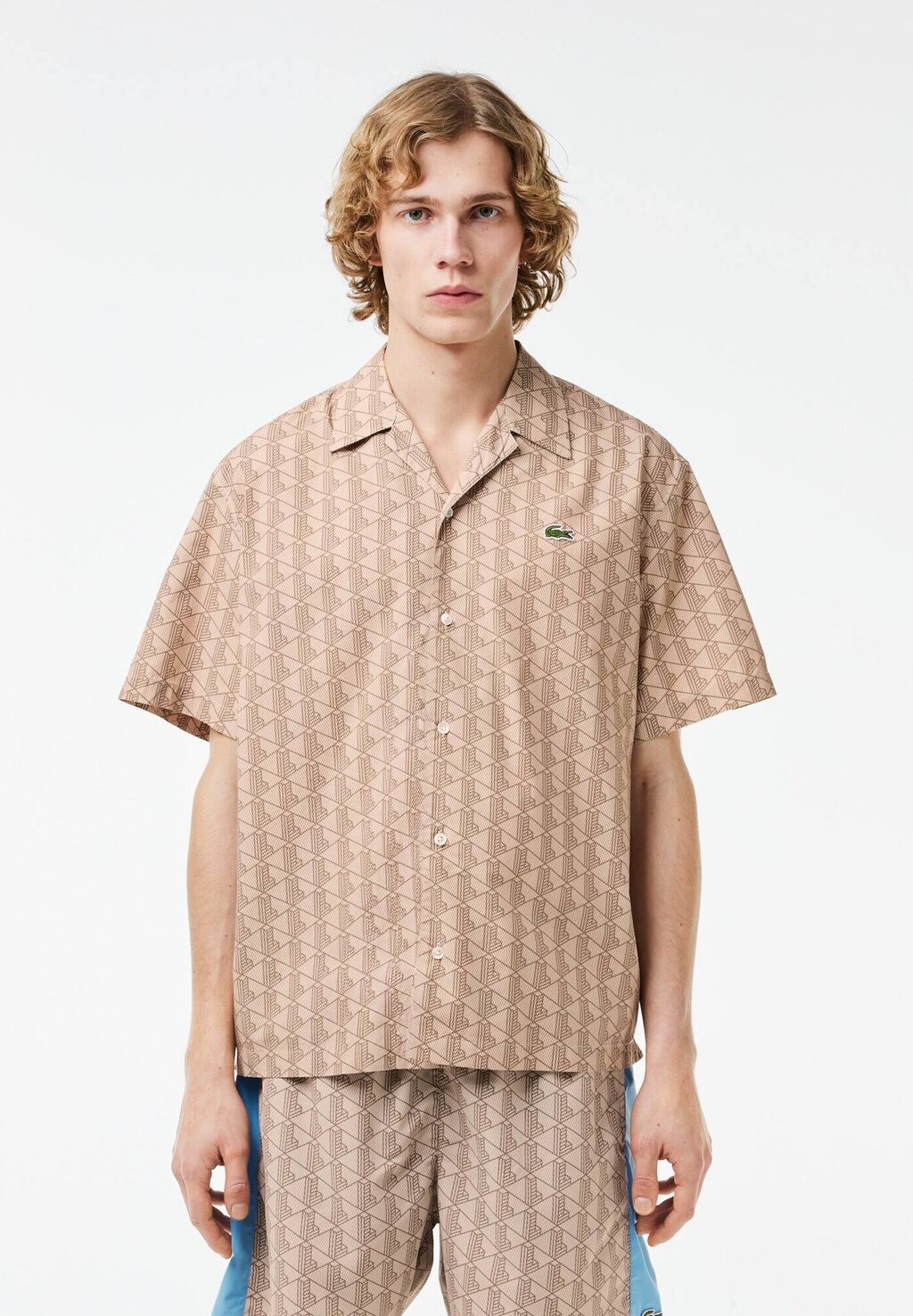 

Рубашка MONOGRAM Lacoste, цвет croissant cookie