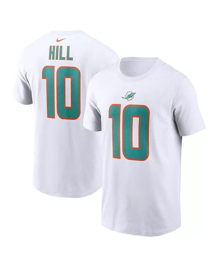 

Мужская футболка Tyreek Hill White Miami Dolphins с именем и номером игрока Nike