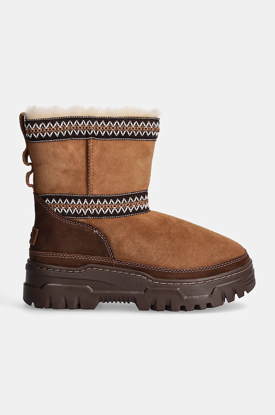 Угги зимние замшевые UGG Classic Mini Trailgazer, коричневый — фото 2