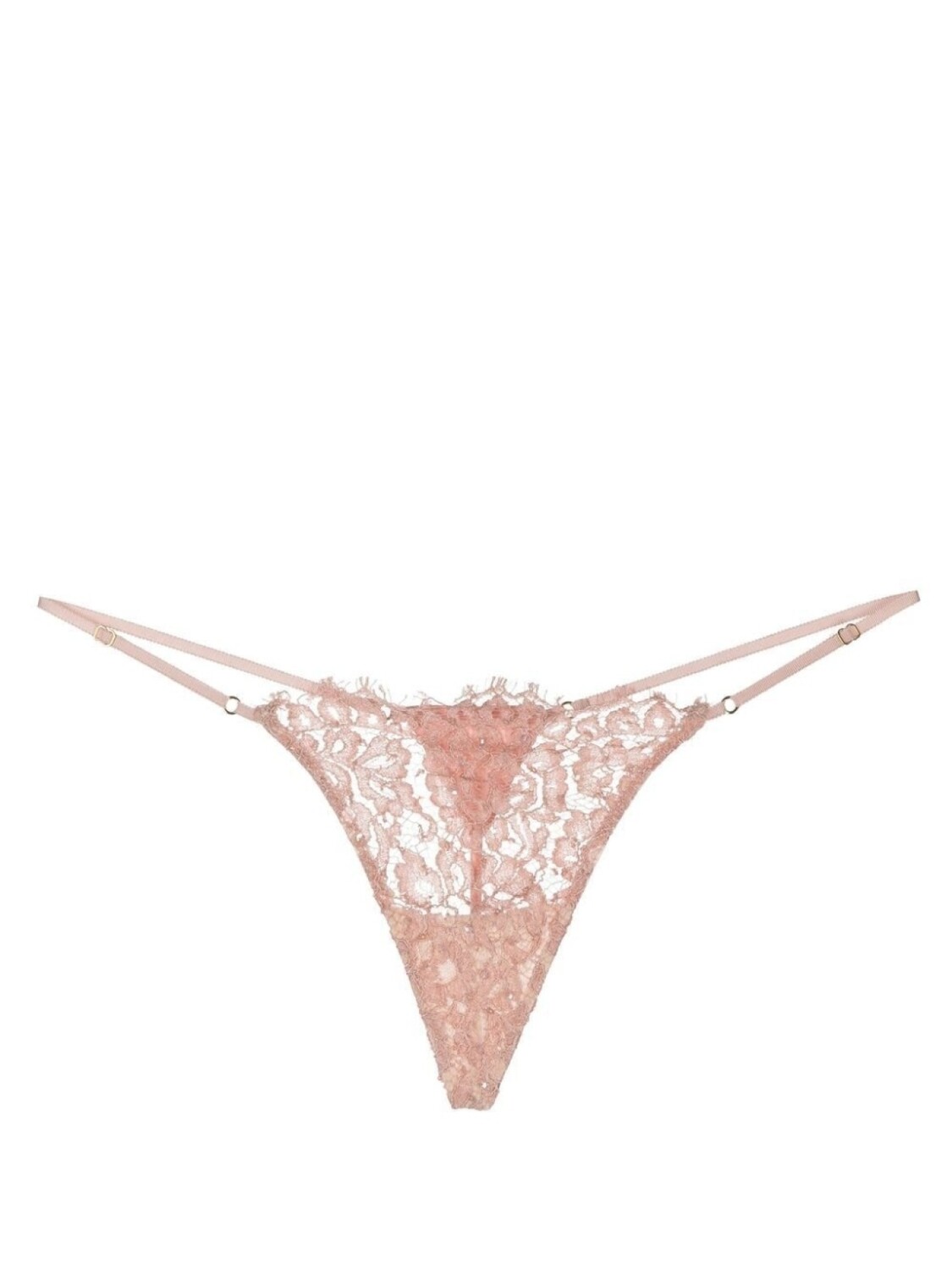 

Kiki de Montparnasse кружевные трусы-стринги, розовый