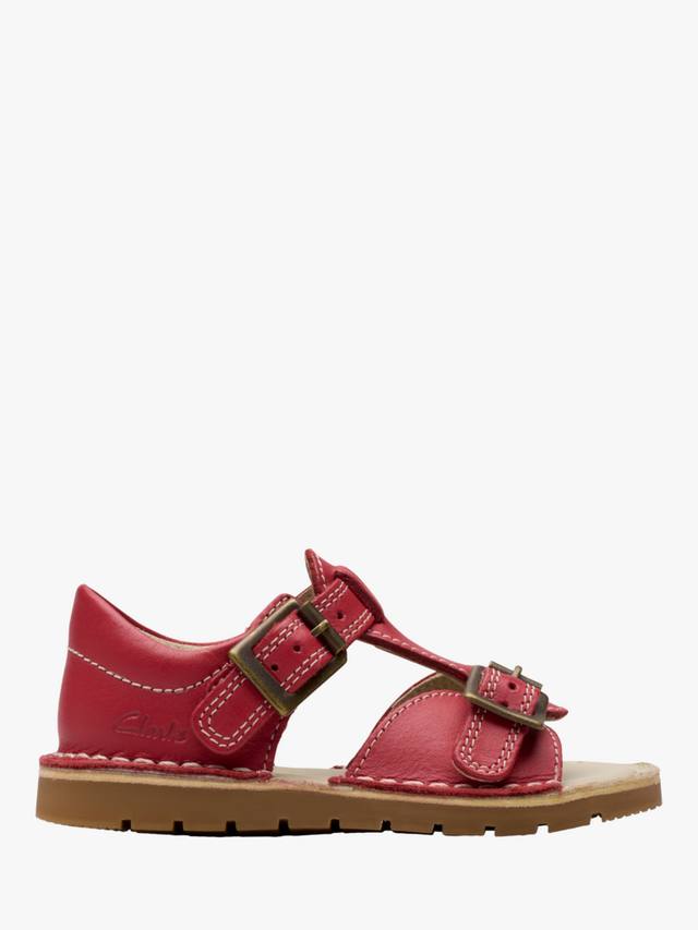 

Детские пляжные сандалии Playsun Reef Clarks, Red Leather