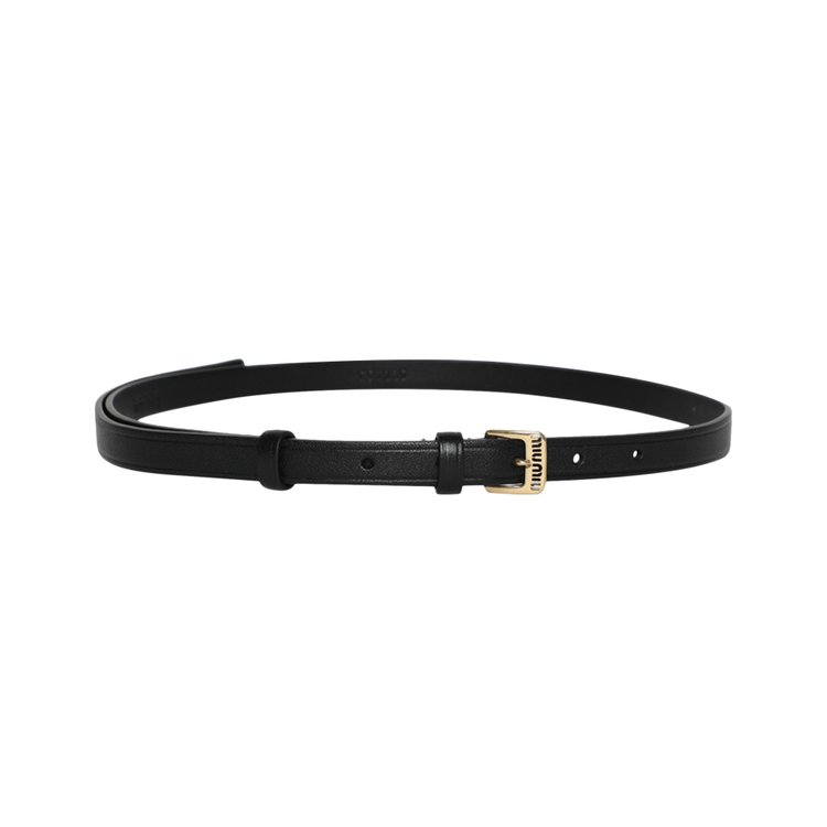 

Ремень Miu Miu Leather Belt, черный