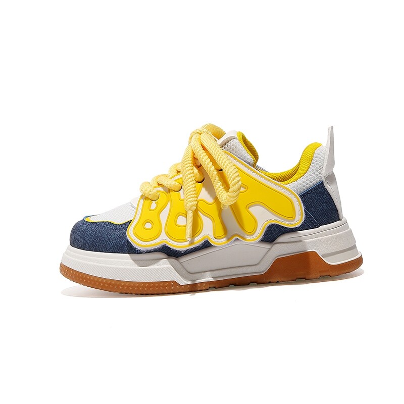 

Кроссовки BABAYA KIDS Kids Skateboarding Shoes Kids Low-top, белый/черный
