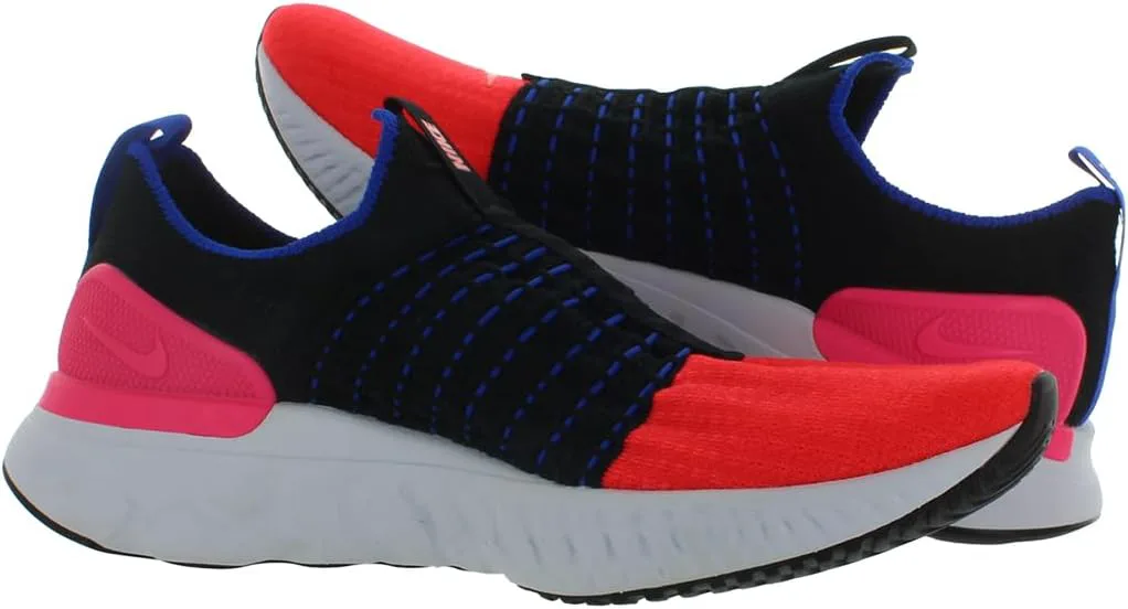 

Мужские кроссовки Nike React Phantom Run Flyknit 2, черный/ярко-малиновый/розовый