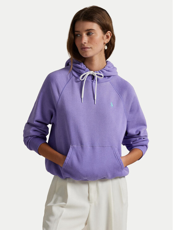 

Свитшот relaxed fit 211971691005 Polo Ralph Lauren, фиолетовый