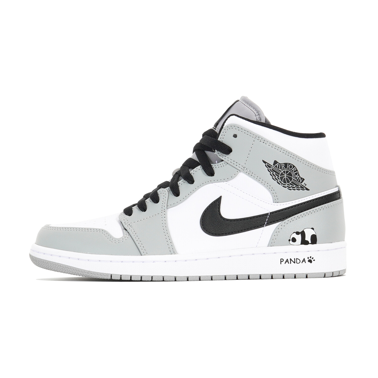 Кроссовки Air Jordan 1 Vintage Basketball Shoes Men Mid-top Gray, белый