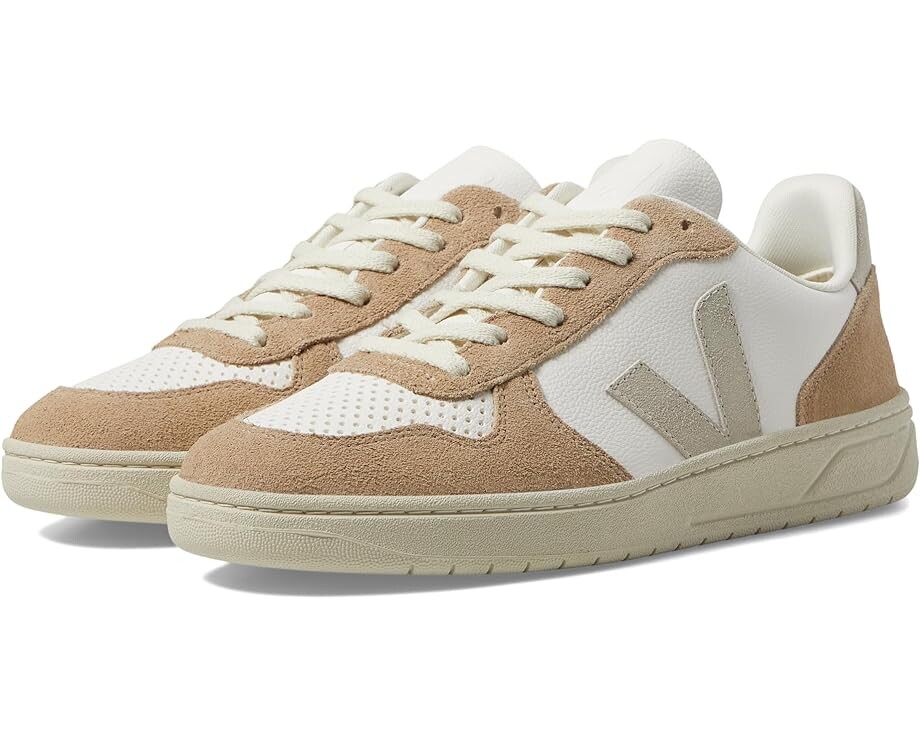 

Кроссовки VEJA V-10, цвет Extra White/Natural/Sahara, Серый, Кроссовки VEJA V-10, цвет Extra White/Natural/Sahara