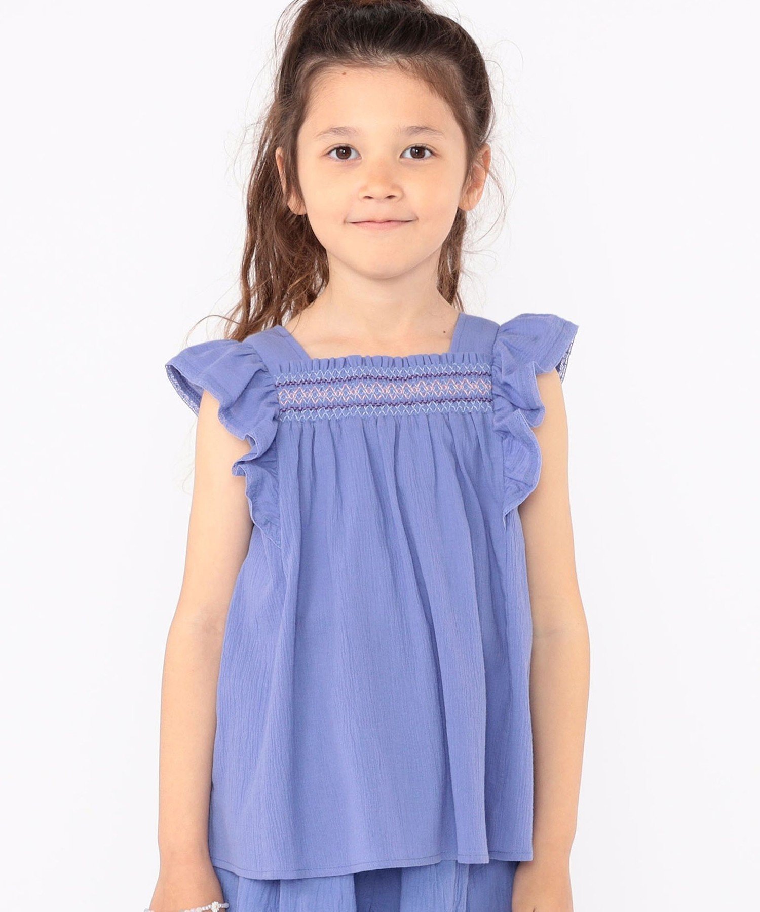 Детская модель: 100–130 см / Блузка с оборками и сборками SHIPS KIDS, Blue — фото 3