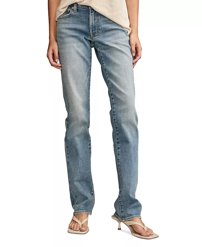 

Женские джинсы Mid-Rise Sweet Straight-Leg Lucky Brand, синий