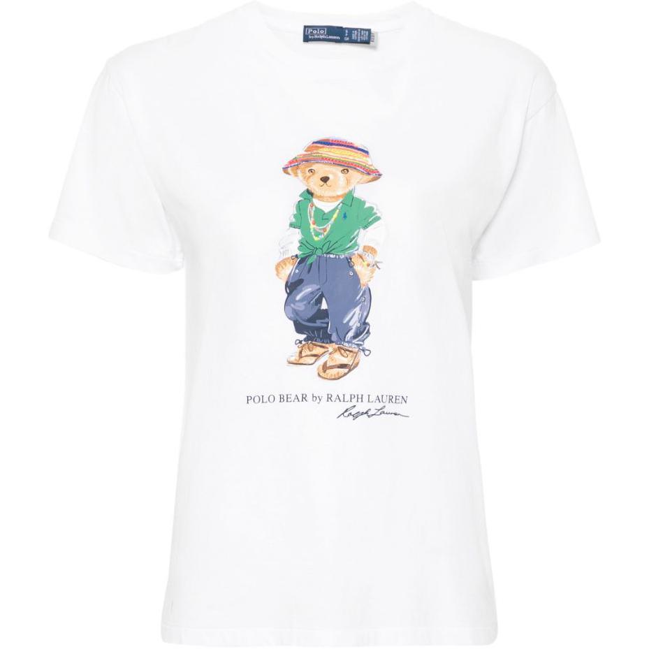 

Футболка Polo Bear из хлопка с принтом Polo Ralph Lauren, белый