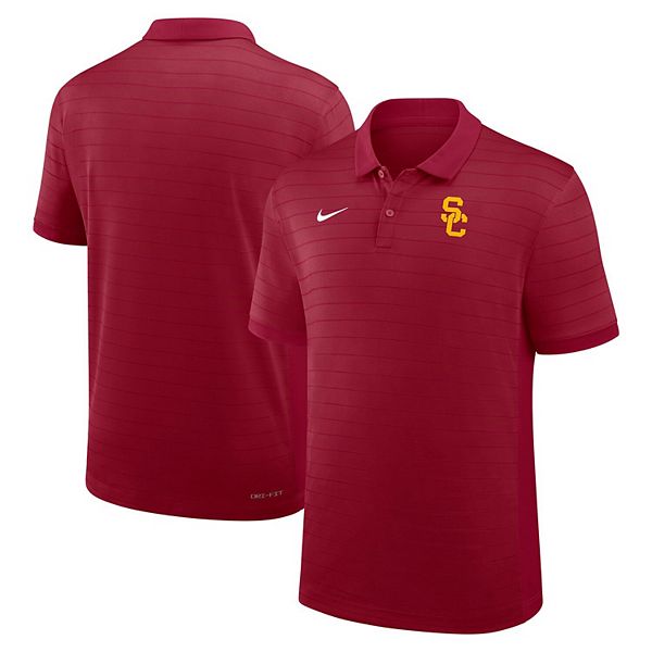 Мужская кардинальная футболка USC Trojans 2025 Early Season Coaches Sideline Victory Stripe Dri-Fit Nike — фото 2