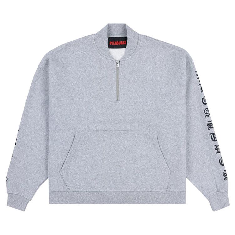 

Толстовка Pleasures OE Quarter Zip, Grey Melange