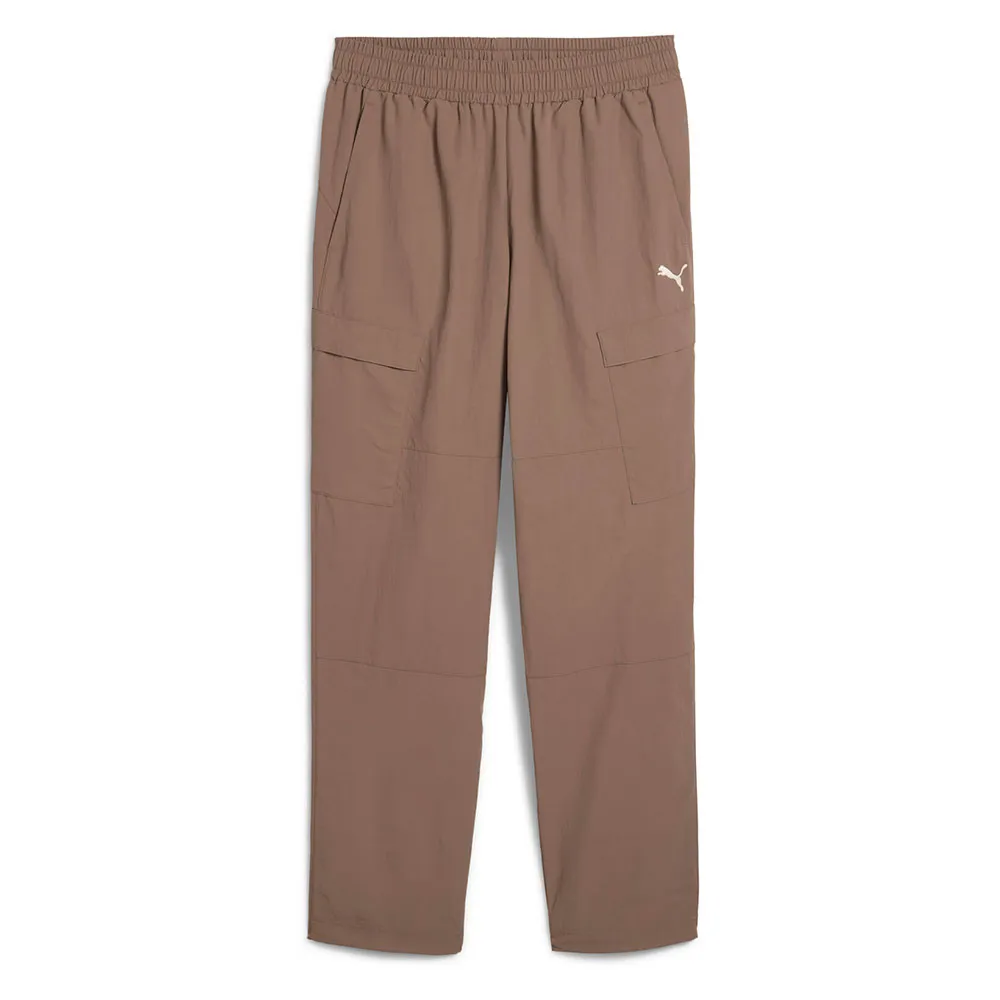 

Брюки Puma Wardrobe Essential Relaxed Fit sweat, коричневый