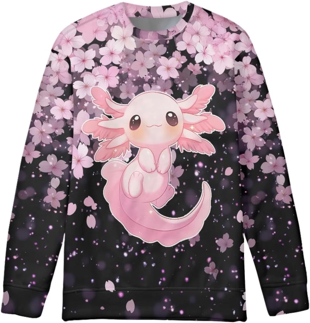 Детский свитшот с принтом, ZPINXIGN, 1 Axolotl Sakura — фото 3