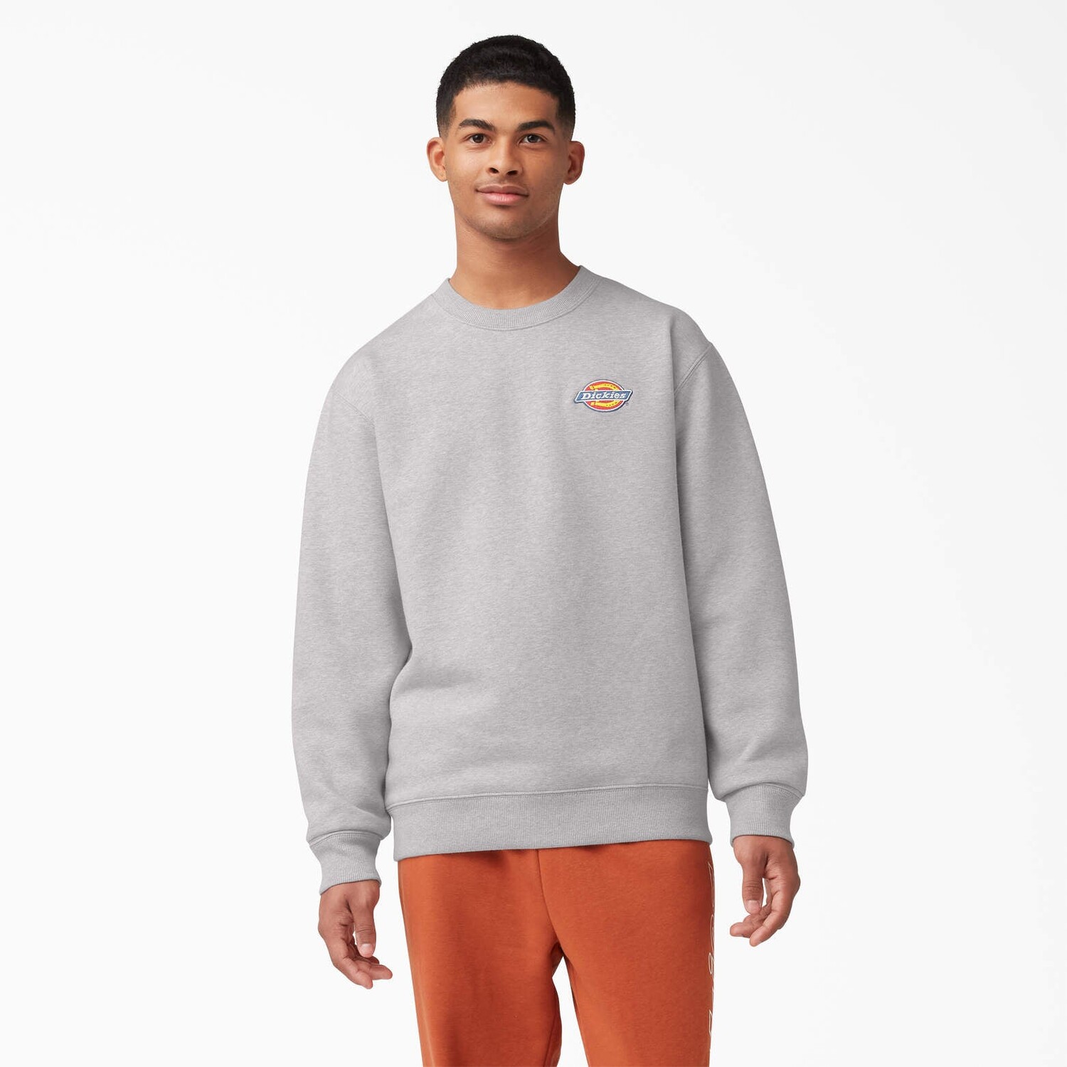 

Толстовка Dickies из флиса с вышитым логотипом на груди, цвет Heather Gray (Hg)