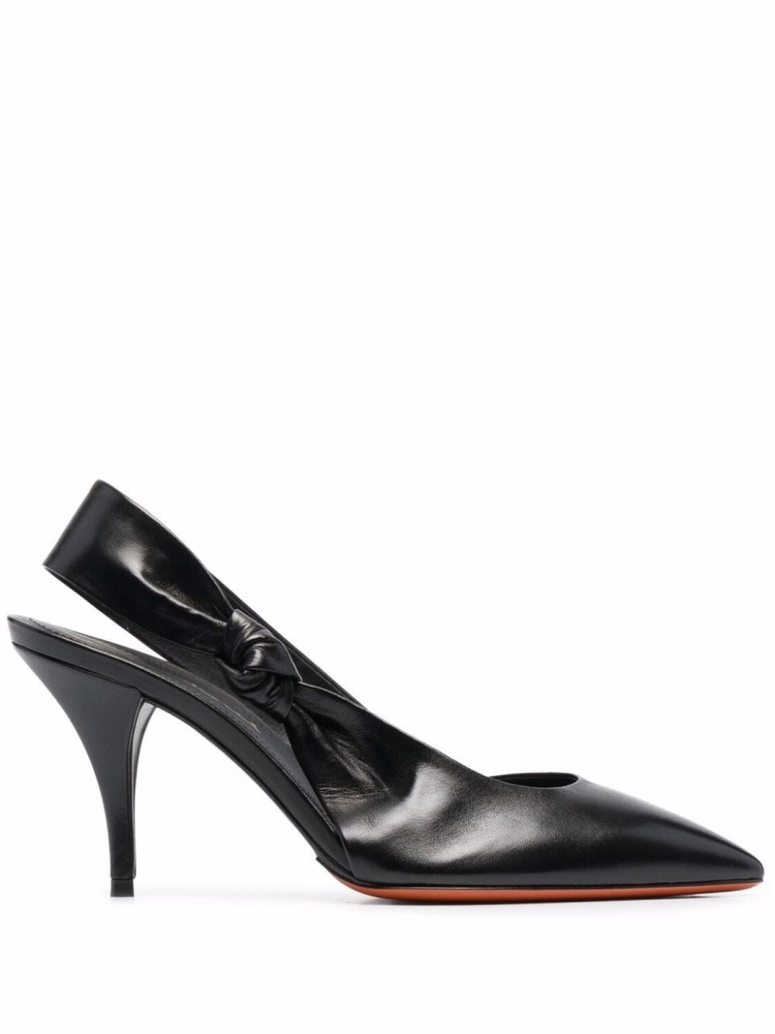

Santoni туфли с ремешком на пятке, черный