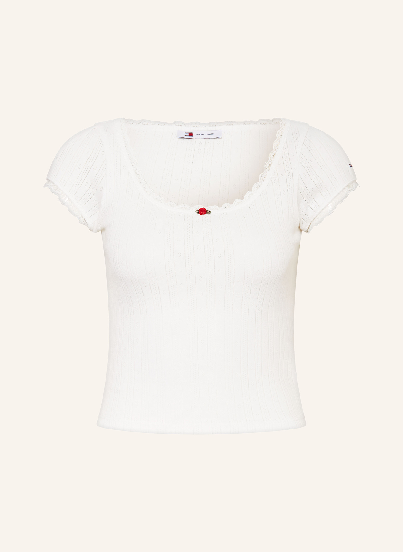 

Футболка Tommy Jeans, экрю