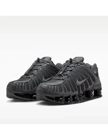 Кроссовки низкие Shox, Nike, железно-серый/серо-зеленый-черный — фото 3