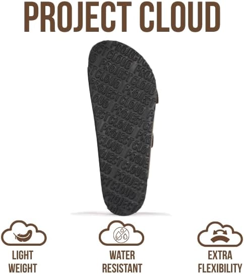 Мужские сандалии Project Cloud из 100 натуральной кожи с амортизирующей стелькой из натуральной пробки, сандалии с двумя ремешками и пряжками, летние нескользящие (Heritage), зеленый — фото 4