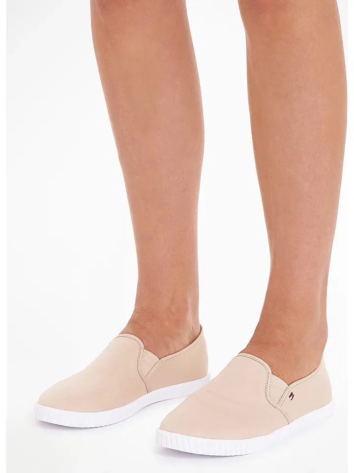 Слипперы бежево-белые Tommy Hilfiger Shoes — фото 3