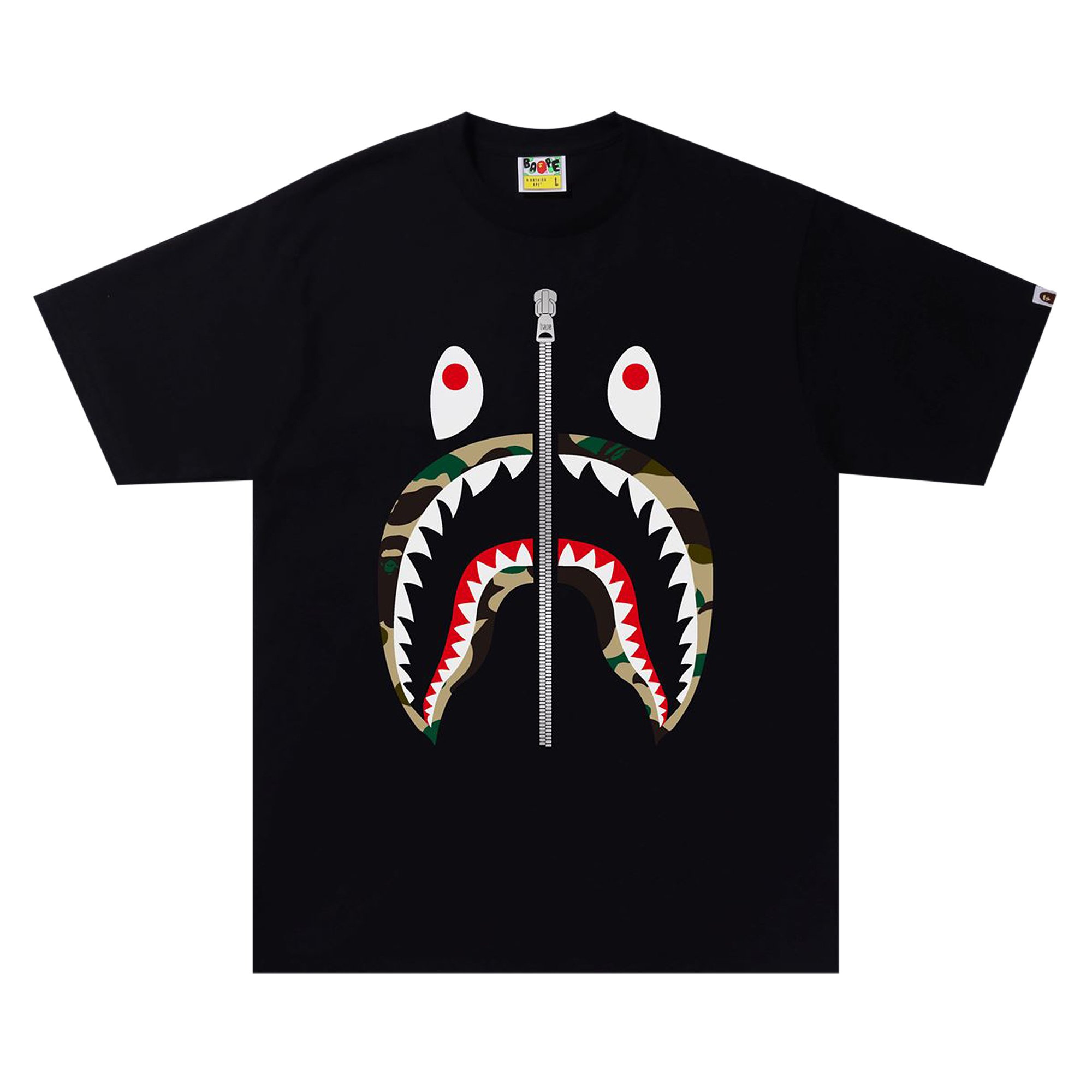 

Футболка BAPE 1st Camo Shark Черный/Желтый