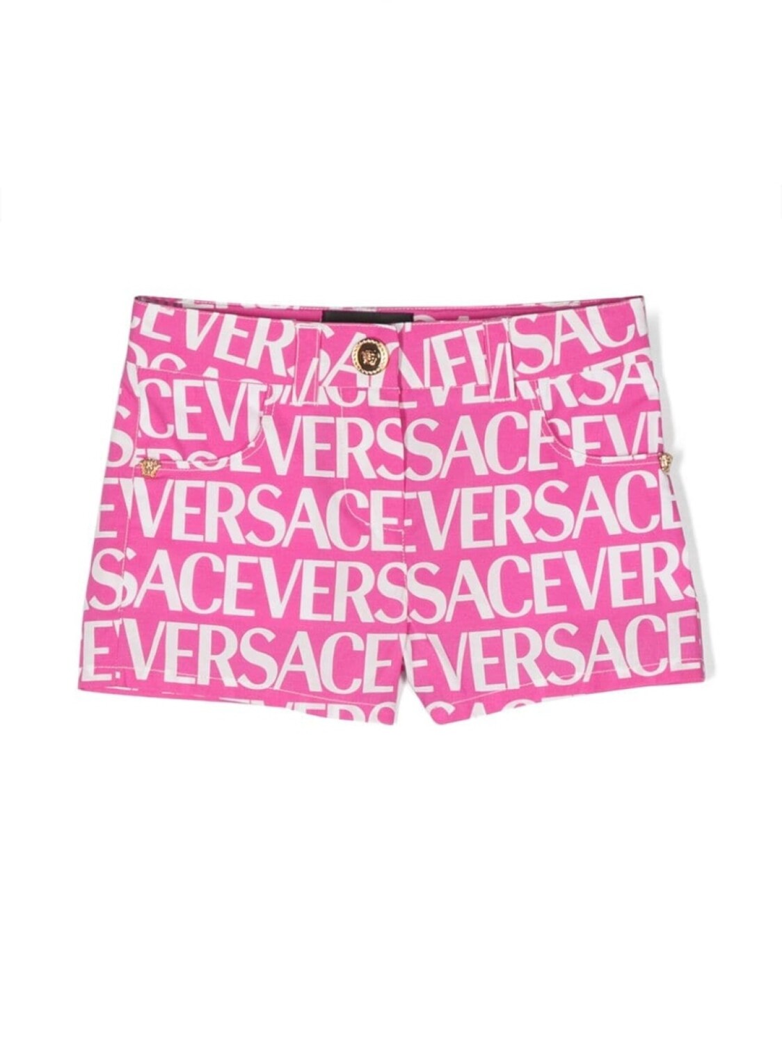 

Versace Kids шорты с логотипом, розовый