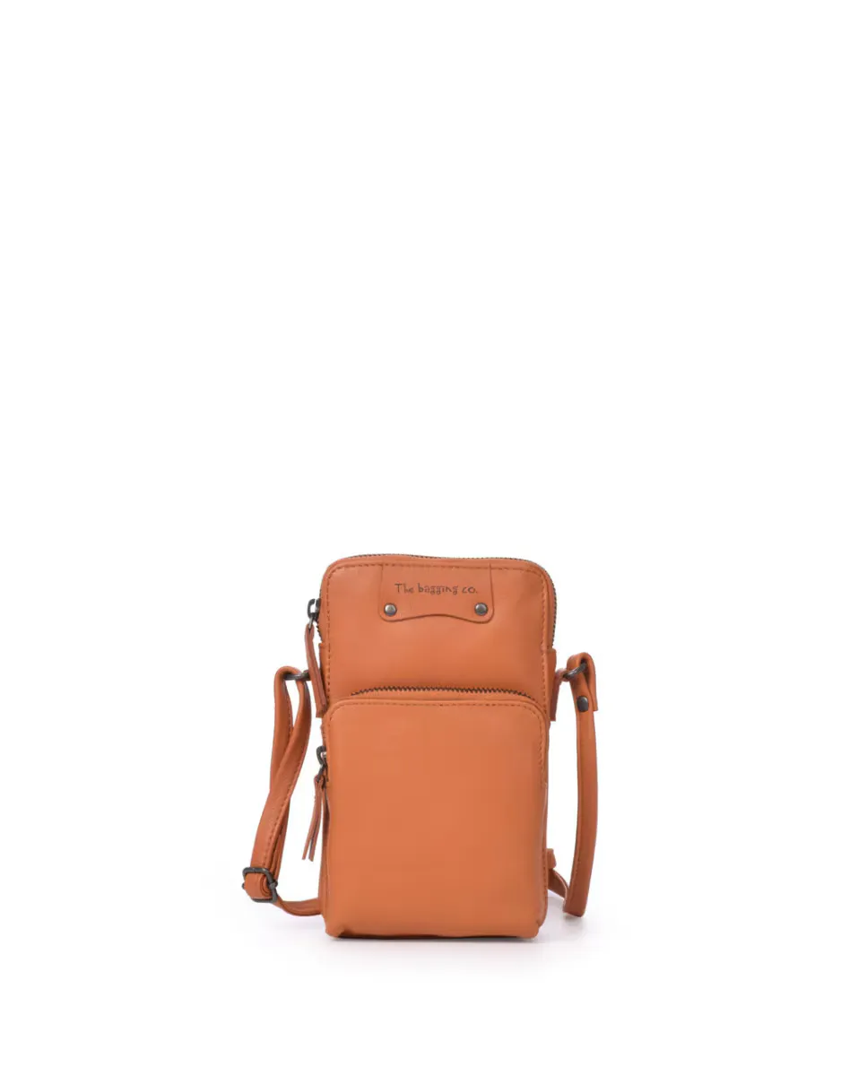 

Сумка для мобильного телефона из мытой кожи THB Tack Orange The Bagging Co