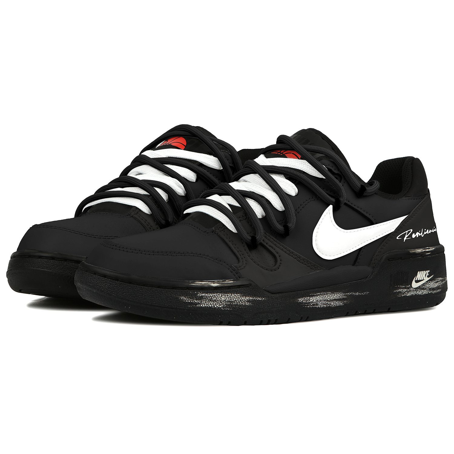 Nike Кроссовки для скейтбординга Full Force Cushioning Low top Unisex Black — фото 4