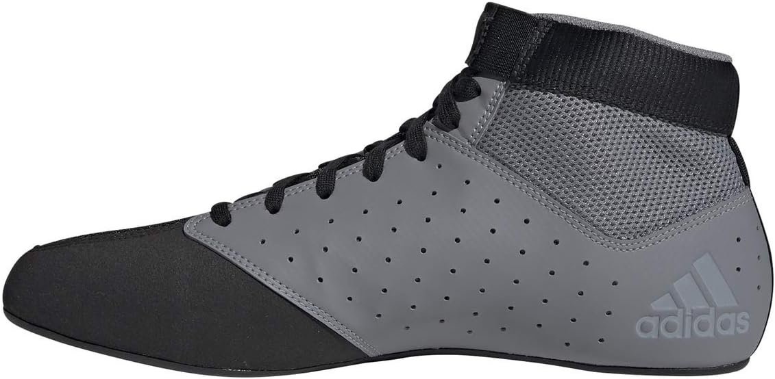 Борцовские кроссовки Adidas Mat Hog 2.0, белый/черный/серый — фото 4