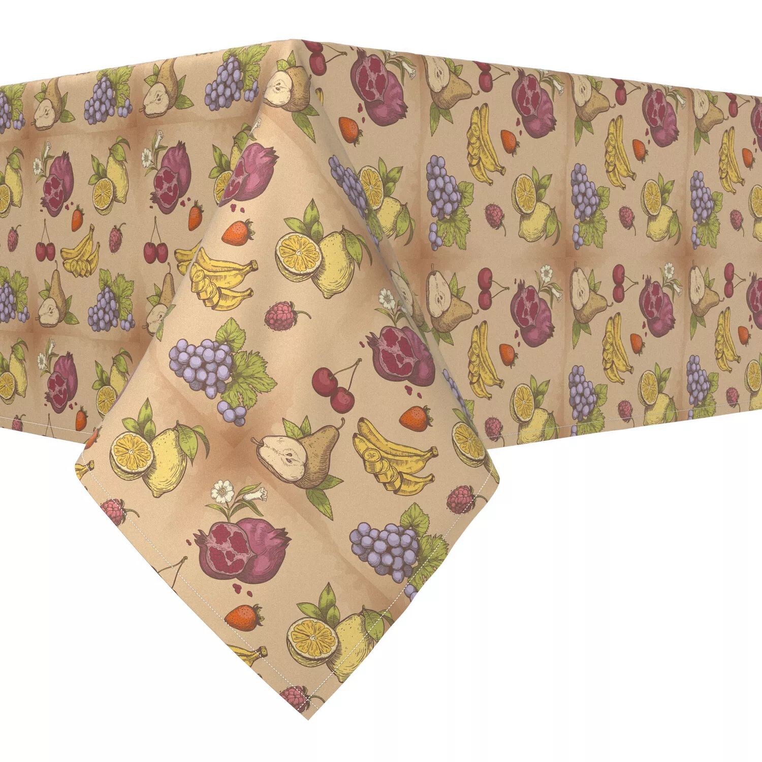 

Прямоугольная скатерть, 100% полиэстер, 60x120 дюймов, гроздья фруктов.