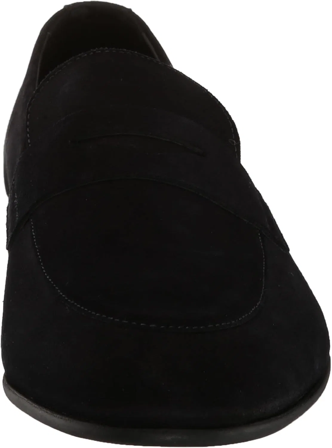 Лоферы замшевые BOSS Smooth Suede Slip on Loafers, темно-синий — фото 2