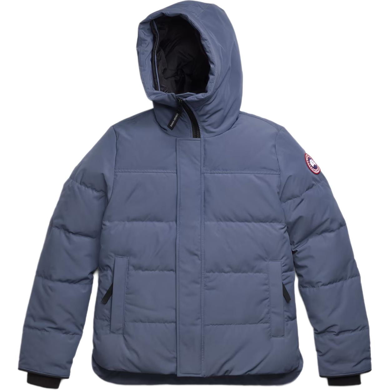 Canada Goose Мужская пуховая куртка MacMillan Superoxide Blue с капюшоном, средней высоты